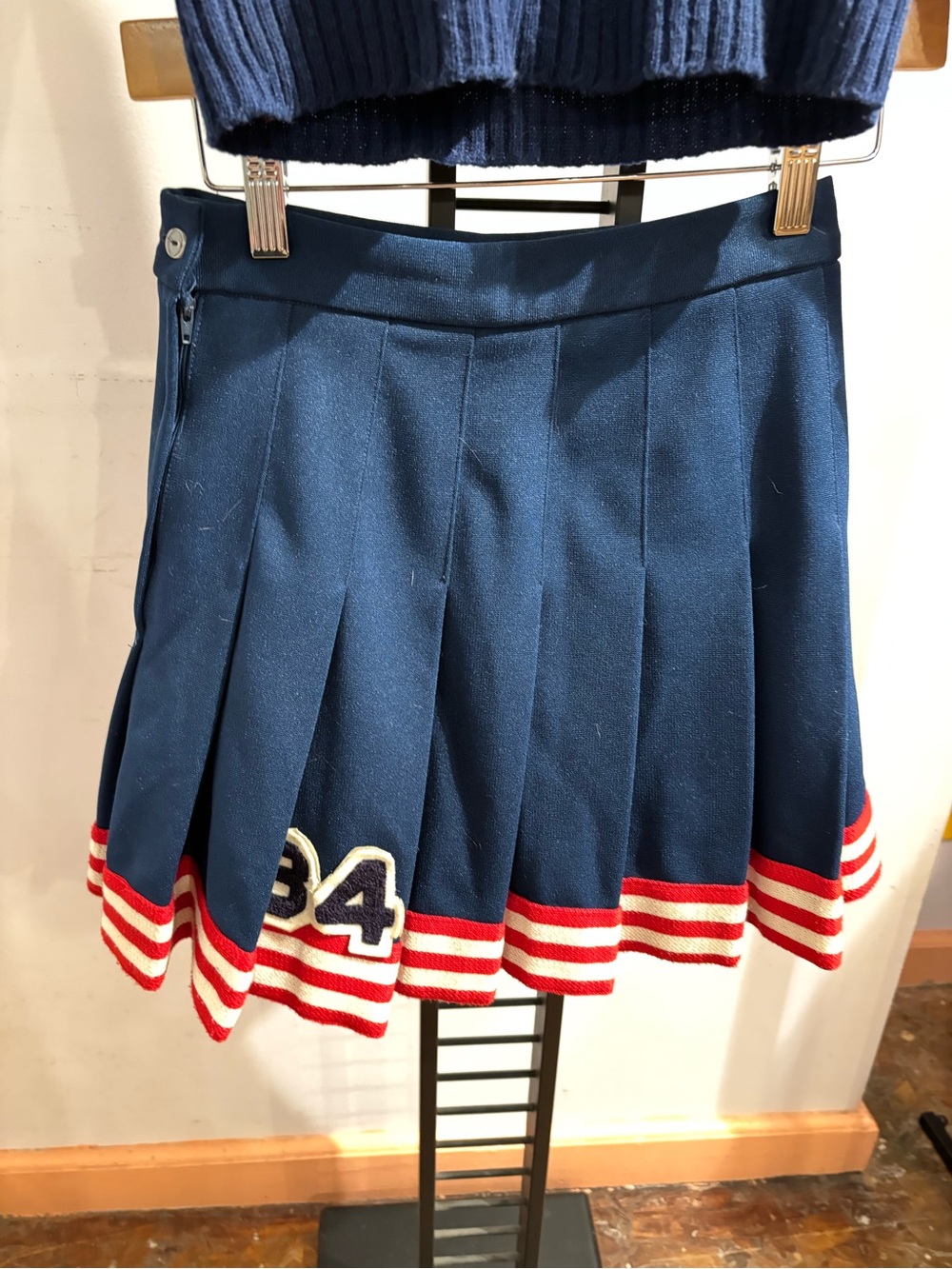 Kandel Mills Vintage Cheerleading Set Pleated Skirt and Sweater 84 - Picture 2 of 6